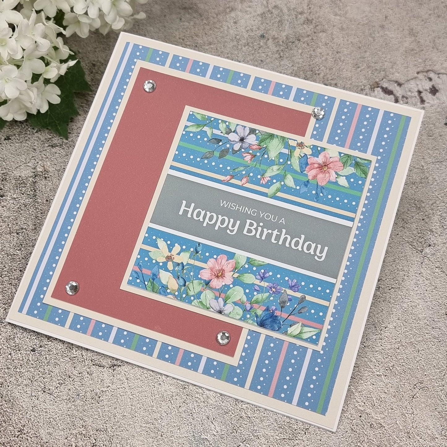 The Paper Boutique Sunny Gardens Frames & Insert Papers for 6 in x 6 in