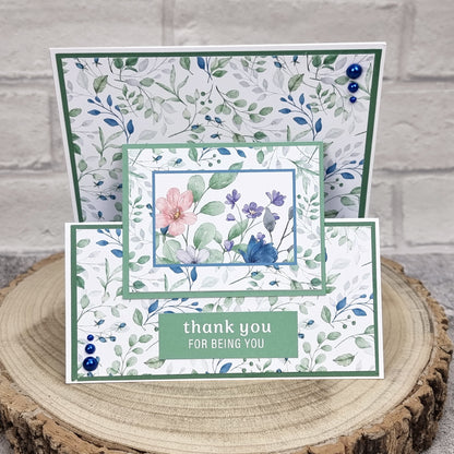 The Paper Boutique Sunny Gardens 8 in x 8 in Colour Card Pad