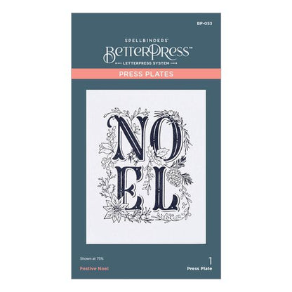 Festive Noel Press Plate from the BetterPress Christmas Collection