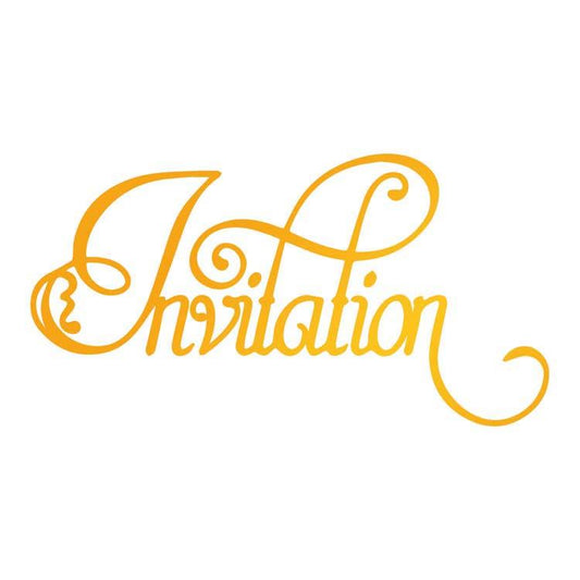 Ultimate Crafts Hotfoil Stamp - Invitation flourish