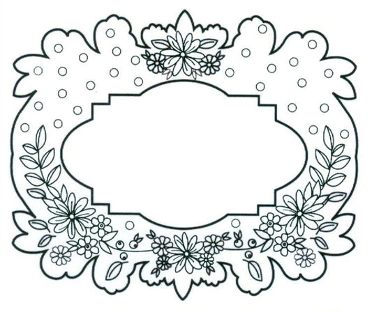 CE Foam Stamps - Floral Garland