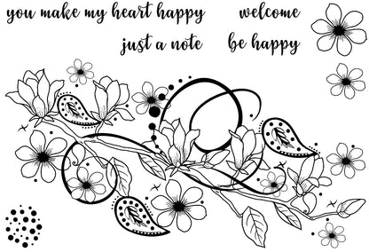 Creative Expressions Designer Boutique Hey Bud 6 in x 4 in Clear Stamp Set