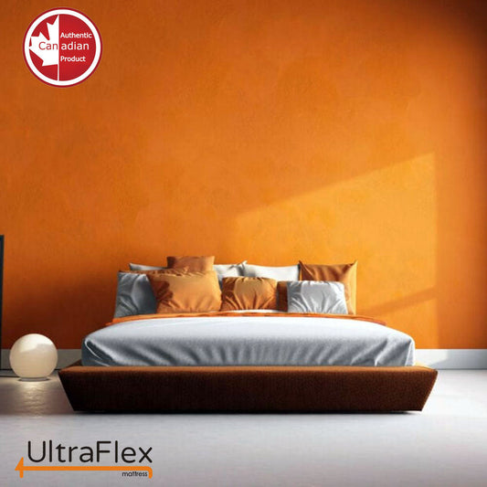 UltraFlex® ASPIRE- Supportive Comfort Foam Mattress for Pressure Relief, Cool Sleep, Medium Firmness, Eco-Friendly Mattress With Premium Cool Gel Memory Foam (Made in Canada)