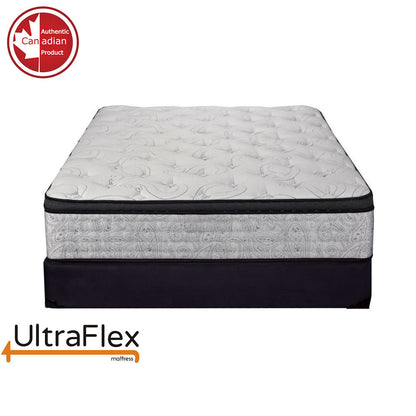UltraFlex® OASIS – 12” Hybrid Orthopädische Eurotop, Spinal Care Taschenfederkernmatratze, Premium High-Density-Schaumstoff ummantelt, druckentlastender Komfortschaum und HDcoil-Taschenfedern, umweltfreundliche Matratze (Hergestellt in Kanada)