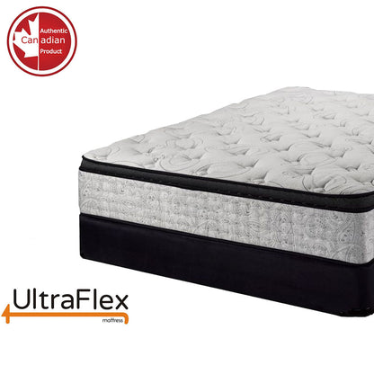 UltraFlex® OASIS – 12” Hybrid Orthopädische Eurotop, Spinal Care Taschenfederkernmatratze, Premium High-Density-Schaumstoff ummantelt, druckentlastender Komfortschaum und HDcoil-Taschenfedern, umweltfreundliche Matratze (Hergestellt in Kanada)