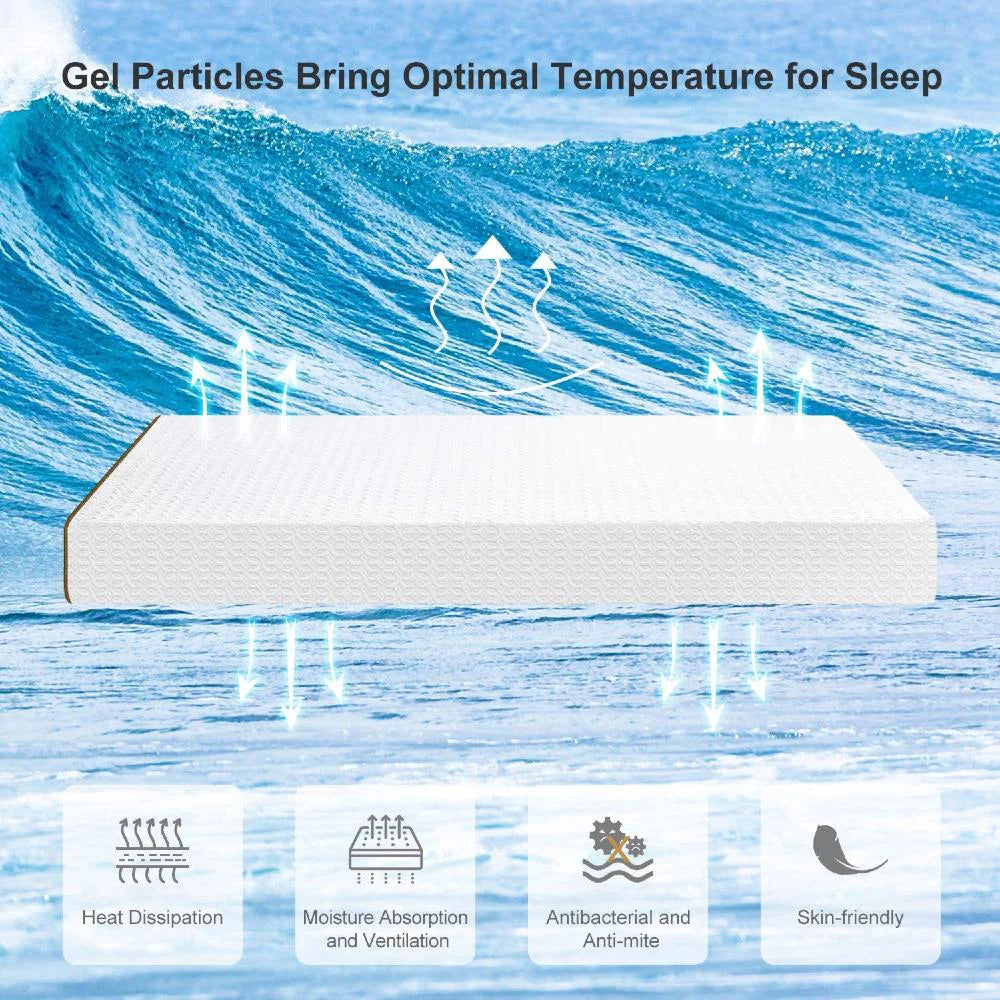 UltraFlex® DESTINY- Orthopedic, Spinal Care Cool Gel, Pressure Relief Foam, Multiple Posture Support, Low Motion Transfer, Natural Foam Blend, Maxcomfort, Eco-Friendly Mattress (Made in Canada)