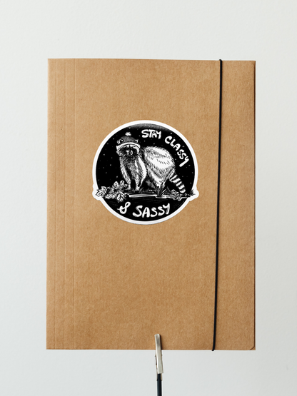 RACCOON Eco Vinyl Stickers