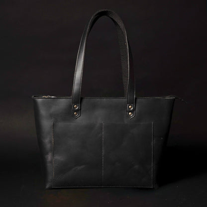 Classic Brown Leather Tote Bag