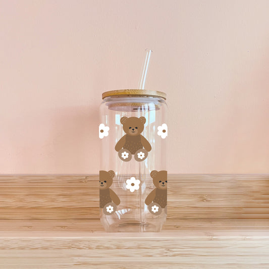 Boho-Glas – Teddybär