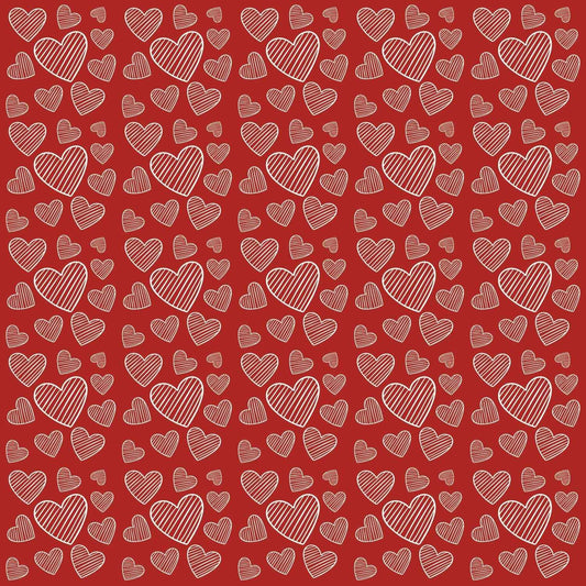 Craft HTV   Red Hearts Pattern