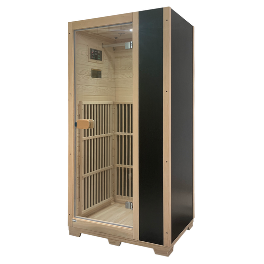 Blisspod | ウィーン | 遠赤外線サウナ | カナダ産ヘムロック 超低EMF | 72.8インチ(高さ) x 35.4インチ(幅) x 25.6インチ(奥行き) | 1人用