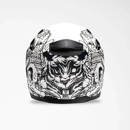 Voss 988 Moto-1 Populace Full Face Matte Motorcycle Helmet
