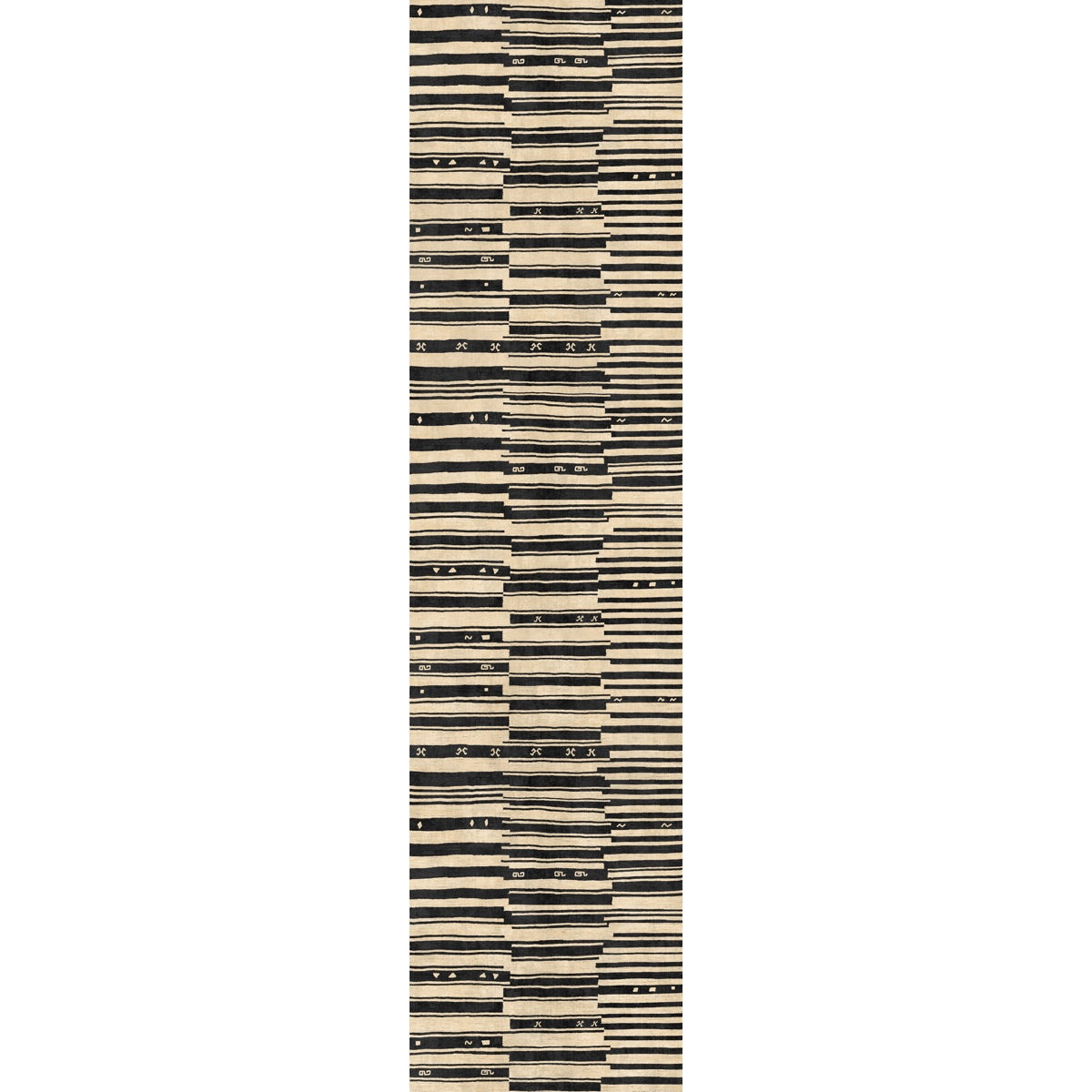 Xelara Natur Schwarzer Teppich