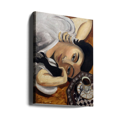 Wall art Lorette Con Una Tazza Di Caffe 1916