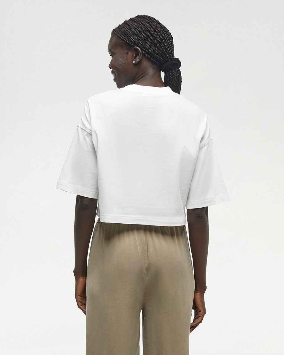 Emerald Edge Oversized Crop T-Shirt