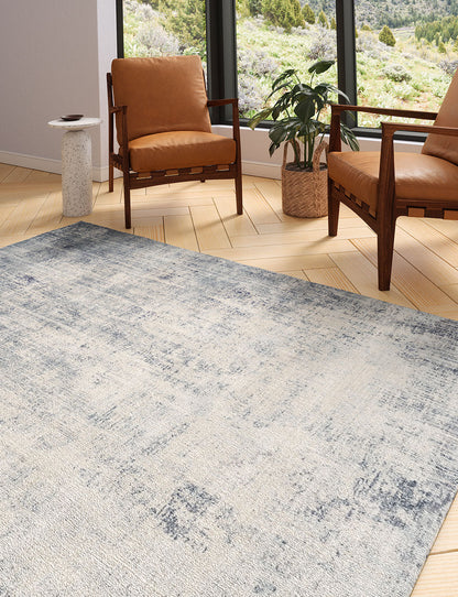 Teppich Willow Blau Grau