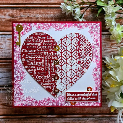Woodware Mezzo 6 in x 6 in Stencil
