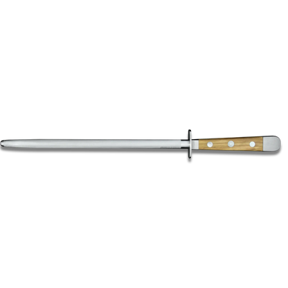 ALPHA OLIVE | Sharpening Steel 10" | Forged Steel / Olive Wood handle