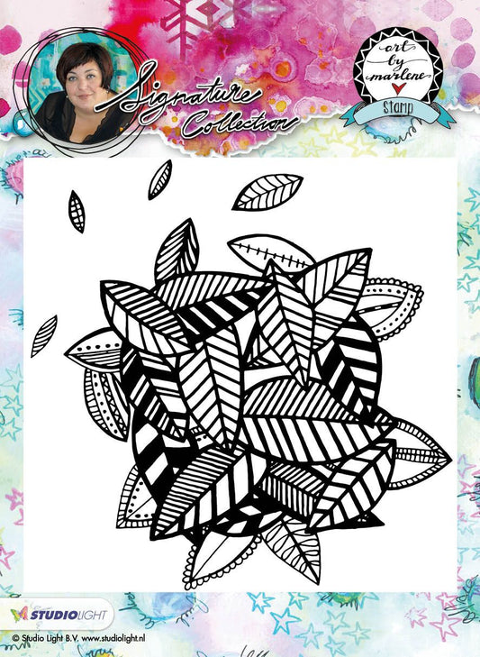 Cling Stamp Background (1) 14x14 cm Art By Marlene nr.10