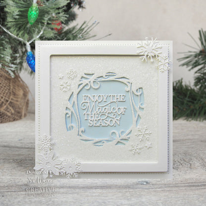 Creative Expressions Sue Wilson Festive Christmas Rose Floral Panels Craft Die