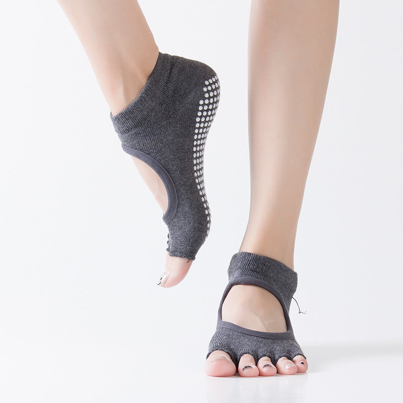 Sports Yoga Toe-Separating Fitness Socks – Non-Slip Performance Socks
