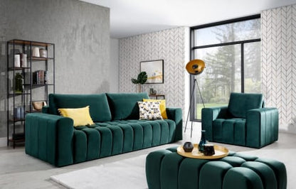Lazaro Condo Style 3 Seater Storage Sleeper Sofa - Multiple Colors Available