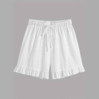 Women’s Elegant Lace Sleeveless Top & Wide-Leg Pants Set – Chic White Two-Piece Commuter Outfit (Deliver to United States Only)