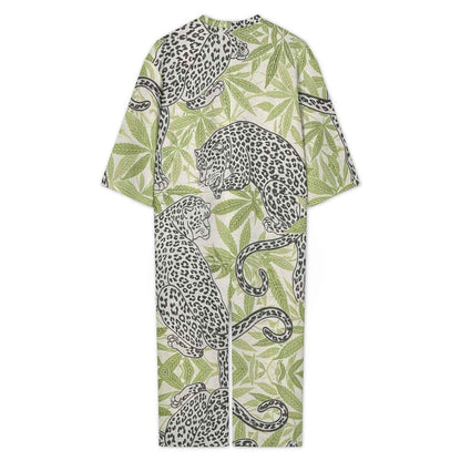 Leopard 3/4 Sleeve Jumpsuit