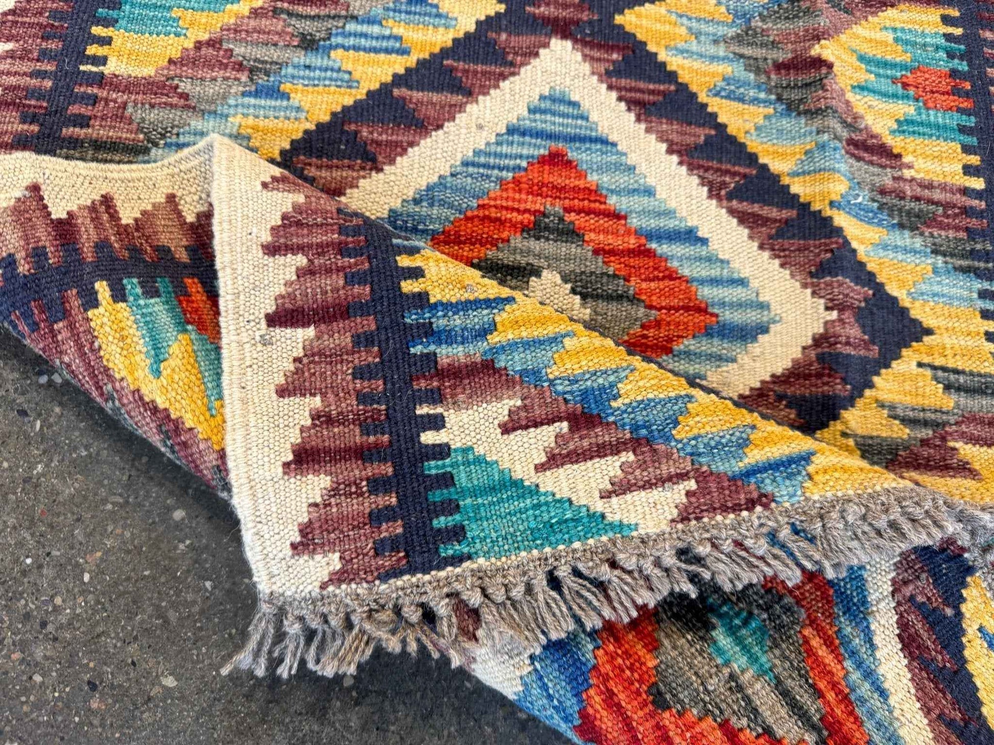 Afghan Maimana Kilim Rug | 2' 1" x 3' 3"