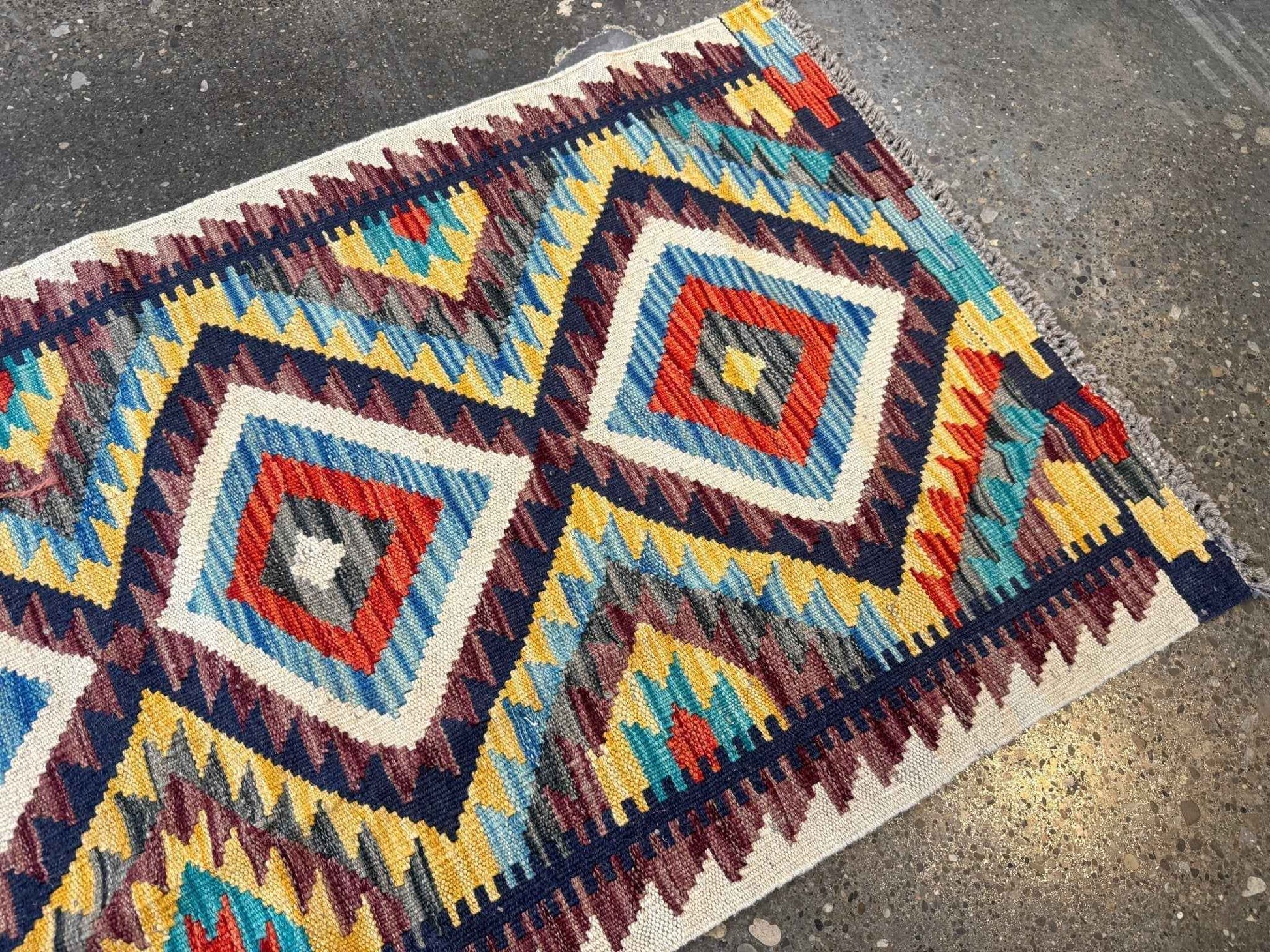 Afghan Maimana Kilim Rug | 2' 1" x 3' 3"