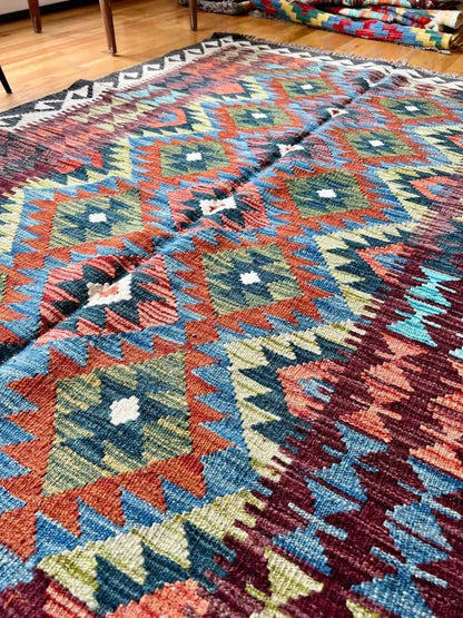 Afghan Maimana Kilim Rug | 6' 5" x 4' 6"