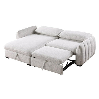 Amira Pullout Sleeper Sectional with Storage Chaise