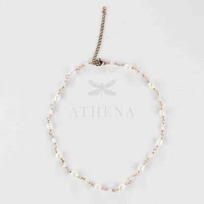 Pearl Cluster Anklet in Yellow Gold Fill