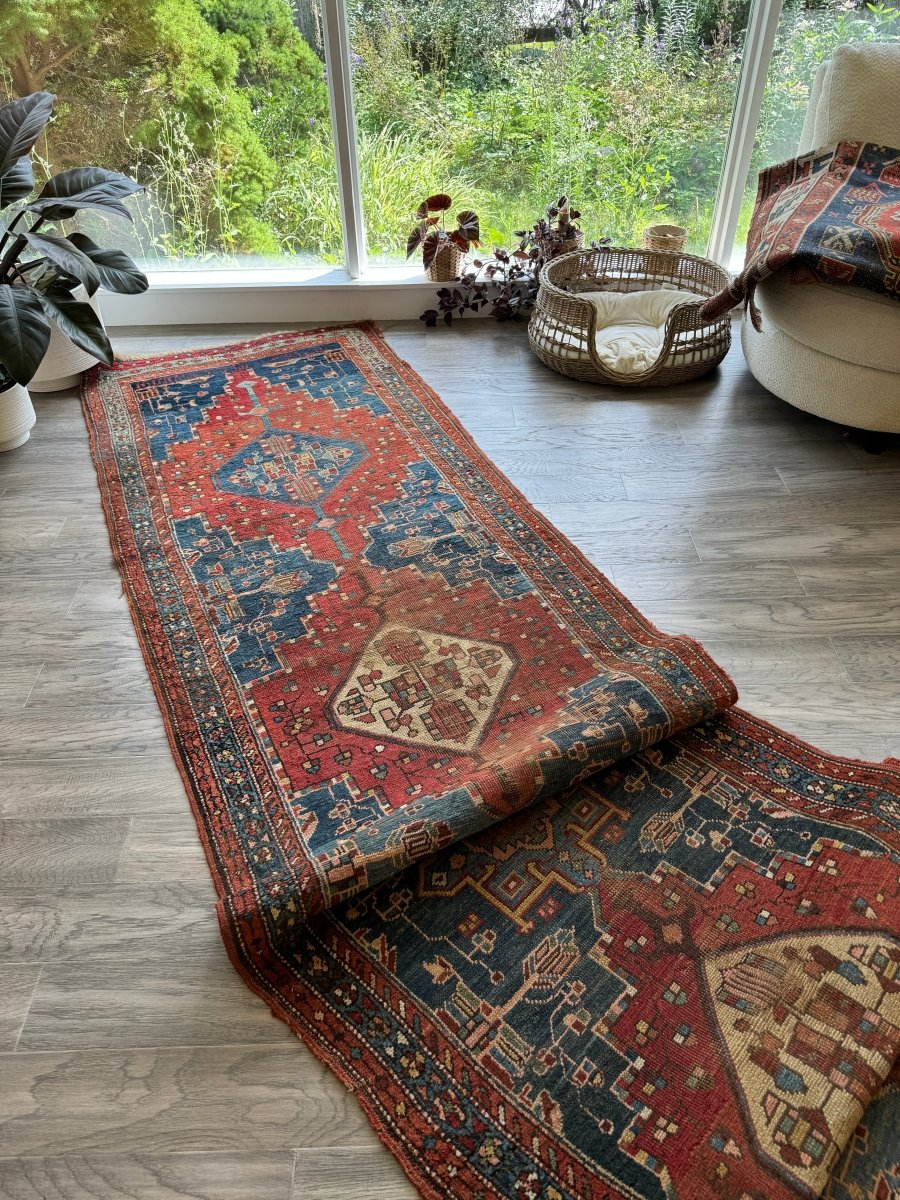 Für Todd reserviert - Antiker Bidjar Läufer Teppich | 99 cm x 429 cm