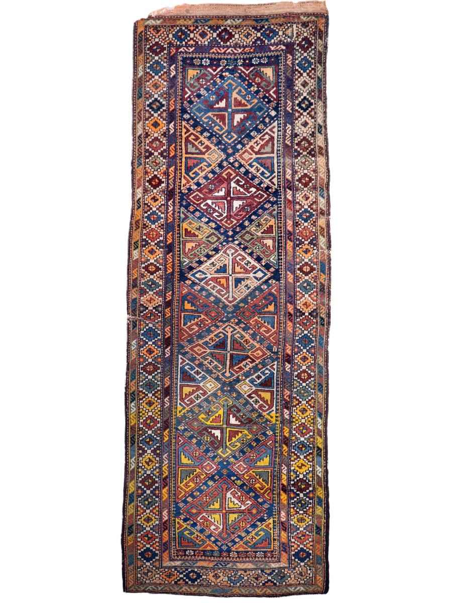 Antique Shahsavan Runner Rug | 3' 5" x 9' 6"