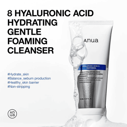 Anua 8 Hyaluronic Acid Hydrating Gentle Foaming Cleanser 150ml