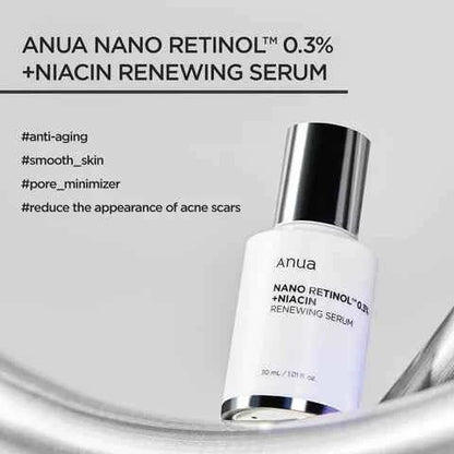 Anua Nano Retonol 0.3% + Niacin Renewing Serum 30ml