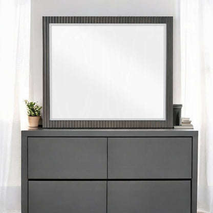 Laffery Luxury Chanel Detail Dresser Mirror - Espresso