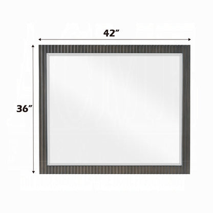 Laffery Luxury Chanel Detail Dresser Mirror - Espresso