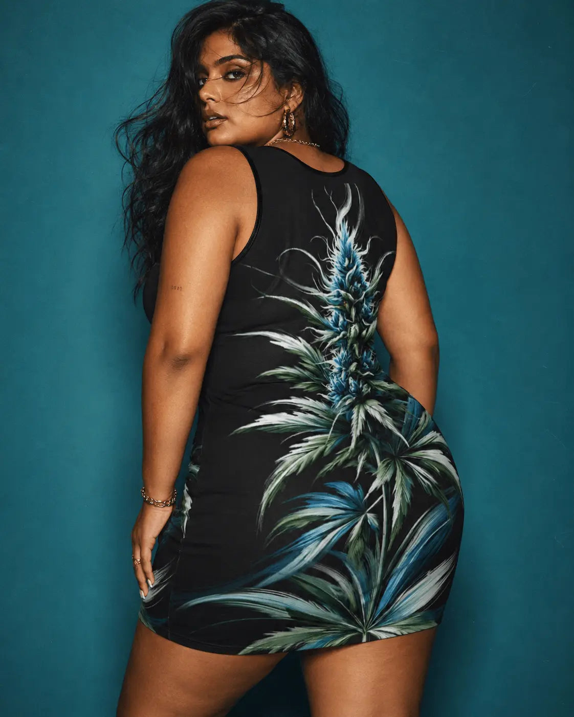 Blue Dream Bodycon Tank Mini Dress