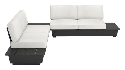 Arbor 2 Seater Modern Outdoor Sofa - Black