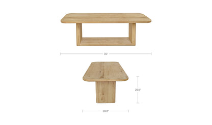 Bramwell Dining Table Rustic Oak