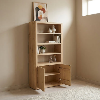 Bramwell Tall Cabinet Rustic Oak