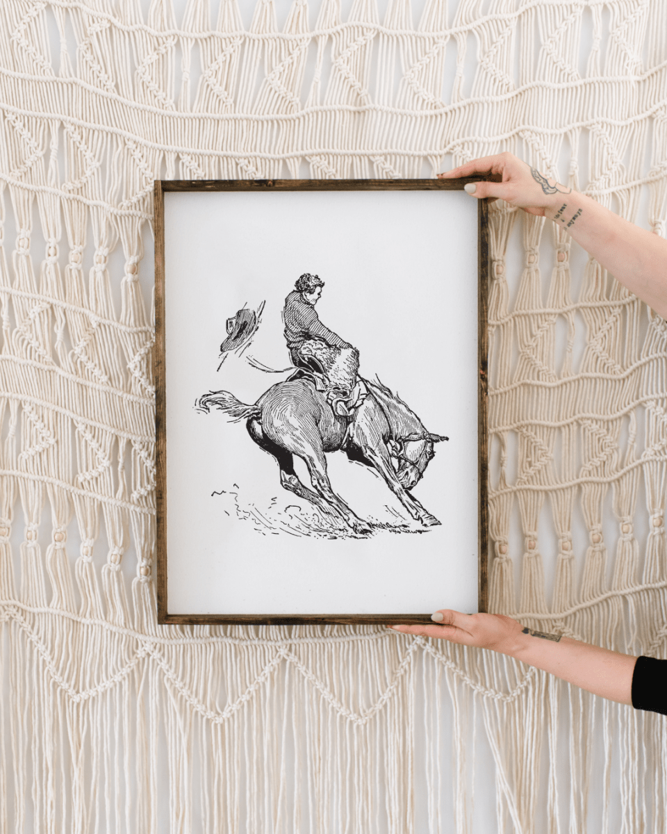Bucking Bronco Sign - AURABAGS SHOP