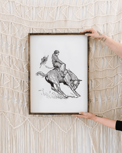 Bucking Bronco Sign - AURABAGS SHOP
