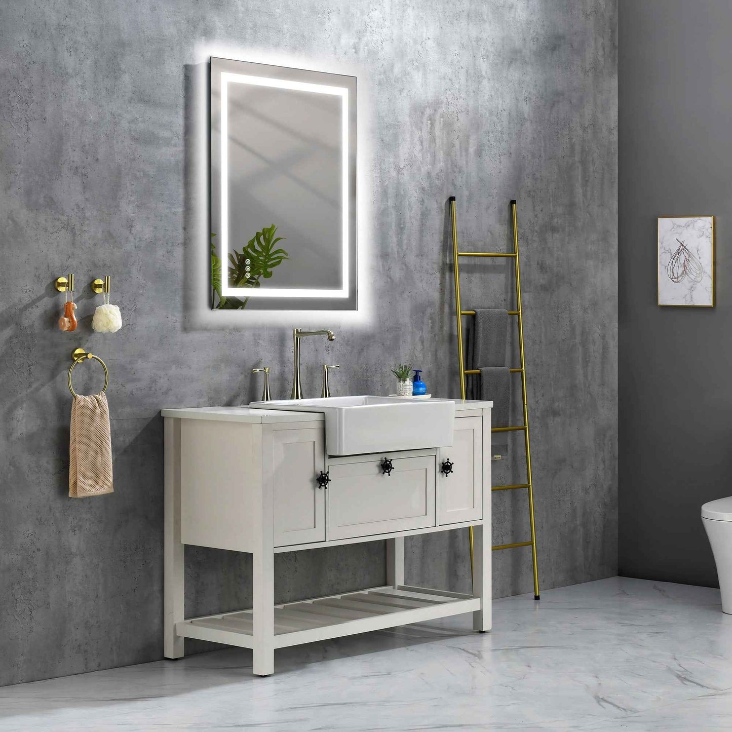 36x28 Inch LED Bathroom Mirror