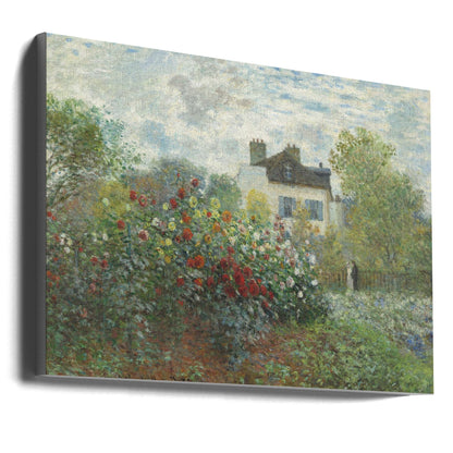 Der Garten des Künstlers in Argenteuil, eine Ecke des Gartens mit Dahlien (1873)