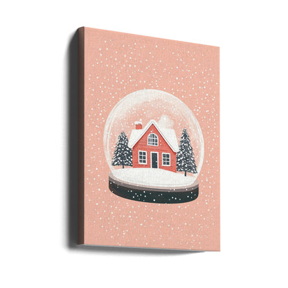 Wall art Christmas Ornament Glass Illustration Canvas Print