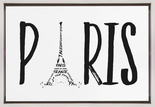Wall art PARIS Typography