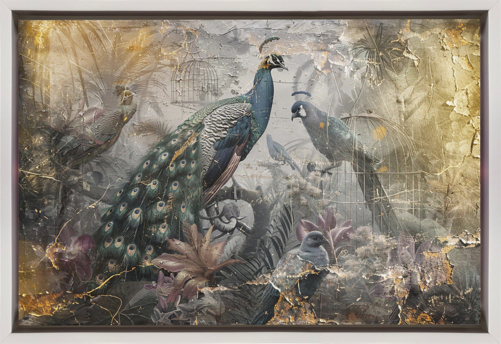Wandkunst Vogel Vögel Tier Vintage Kunst Illustration Wandbilder 18